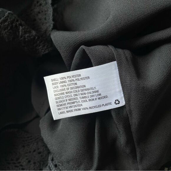 Anna Sui 20th Anniversary Target Black Lace Drop Waist Dress Women’s Size XS - Picture 12 of 12